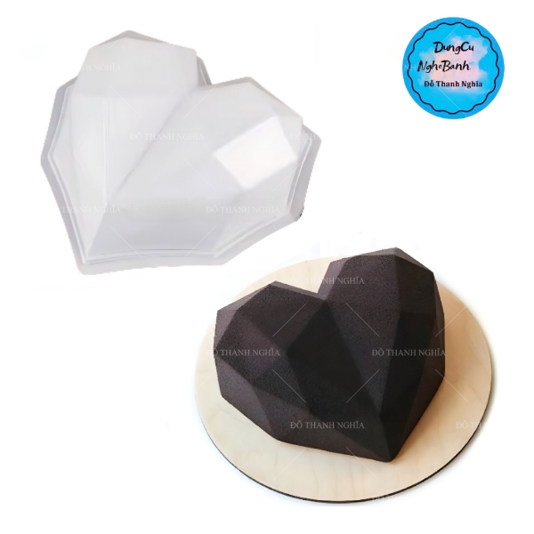 Vĩ Nhựa PP - Trái Tim Kim Cương 19cm