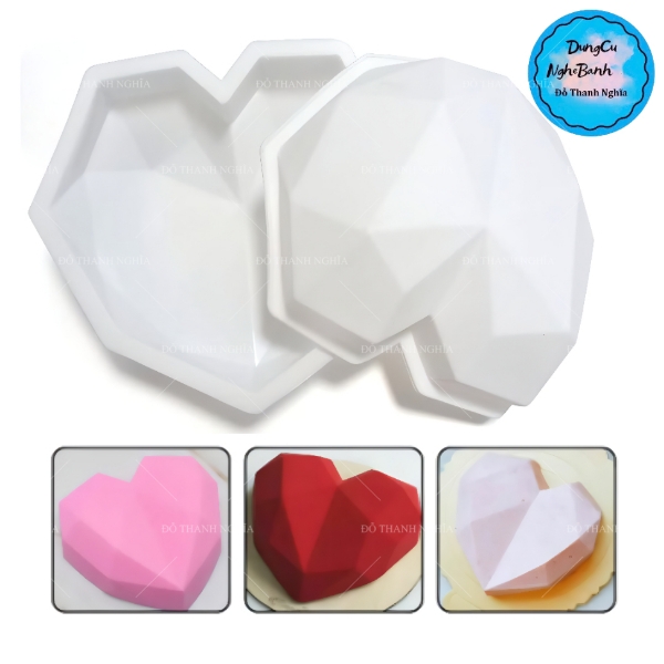 Vĩ Nhựa PP - Trái Tim Kim Cương 19cm