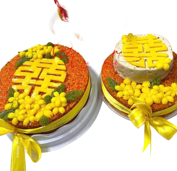 Khuôn Silicon - Chữ Song Hỷ - Tròn 7.5cm