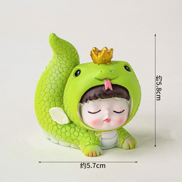 Khuôn Silicon - Động Vật - Con Rắn Chấp Tay 8.8cm