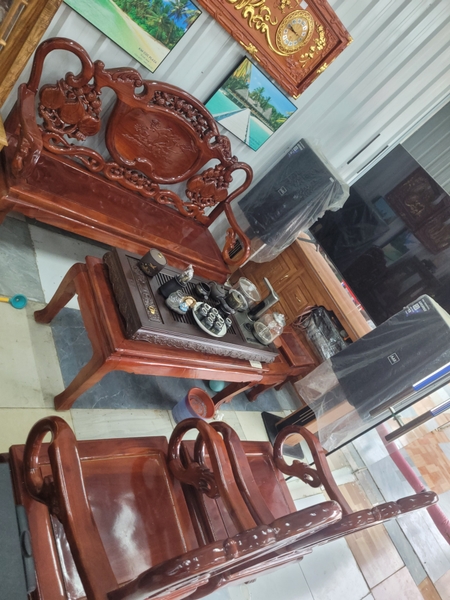 bàn  ghế gỗ hương