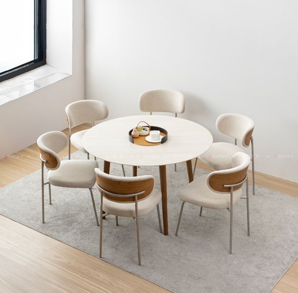 BỘ BÀN CERAMIC ADELINE(Tròn)