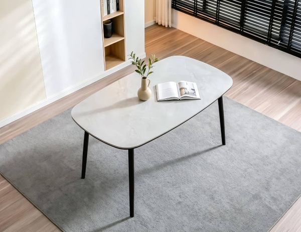 BÀN ĂN CERAMIC AMELIA 4 CHỖ BO GÓC