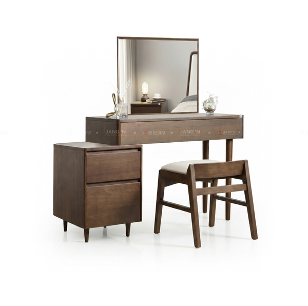 Bàn trang điểm Bliss+Gương+Ghế đôn (Hàng Trưng Bày)