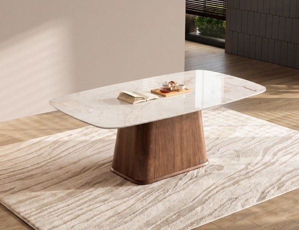 BÀN ĂN MẶT ĐÁ CERAMIC EDEN 6 CHỖ
