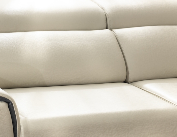 SOFA DA 3 CHỖ INDI IVORY