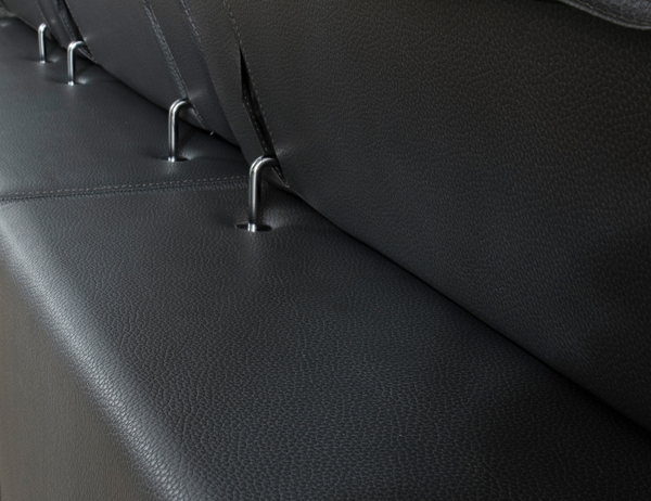 SOFA DA 3 CHỖ INDI NAVY