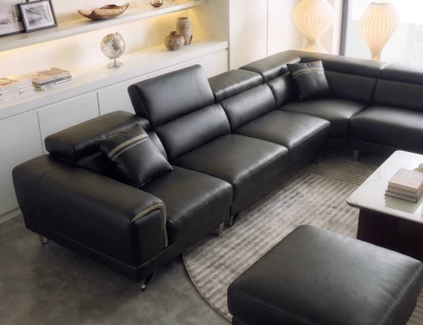 SOFA GÓC DA NGUYÊN TẤM INDI NAVY