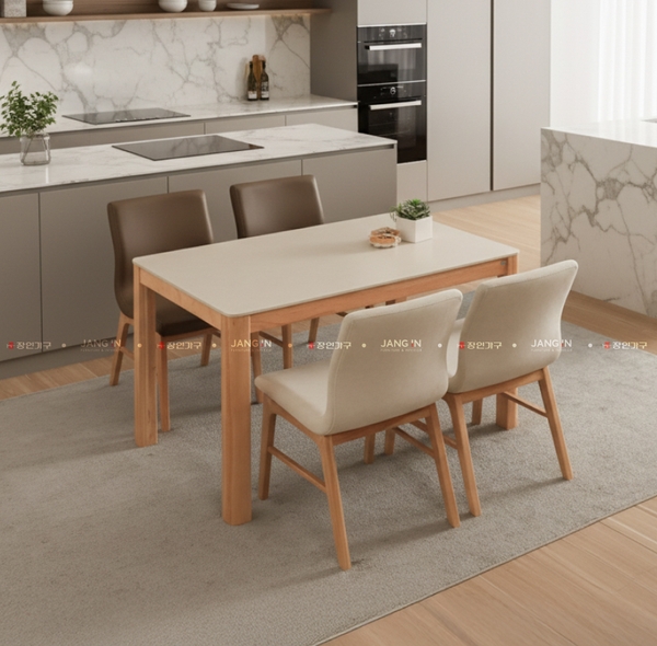 BỘ BÀN ĂN CERAMIC 4 CHỖ NORDIC