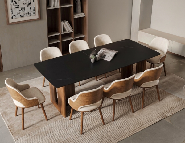 BỘ BÀN ĂN ĐÁ CERAMIC 8 CHỖ PRESTON