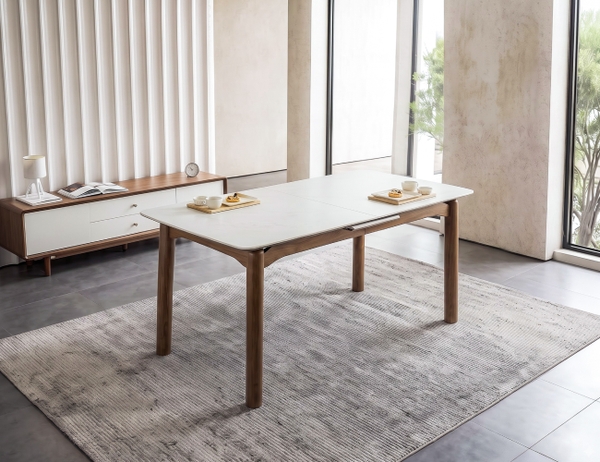 BÀN ĂN CERAMIC PORCELAIN MỞ RỘNG STELLA 4 CHỖ