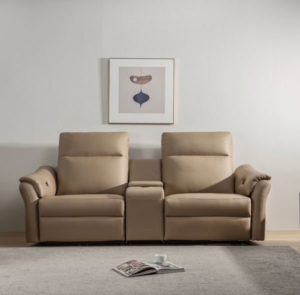 SOFA DA THƯ GIÃN VIENNA 3 CHỖ NOMAD + BÀN LƯU TRỮ