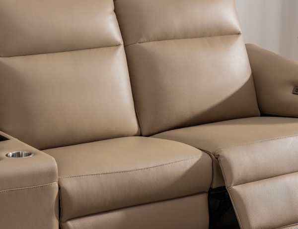SOFA DA THƯ GIÃN VIENNA 4 CHỖ NOMAD+ BÀN LỮU TRỮ