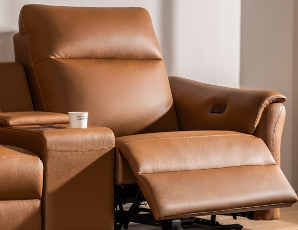 SOFA DA VIENNA 3 CHỖ TOBACCO+ BÀN LƯU TRỮ