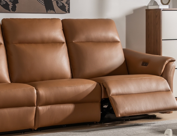 SOFA DA VIENNA 4 CHỖ TOBACCO