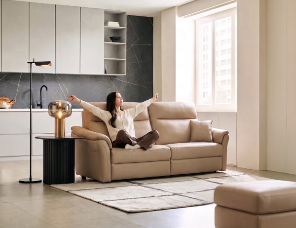 SOFA DA THƯ GIÃN VIENNA 3 CHỖ NOMAD