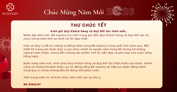 BN JEWELRY chúc mừng năm mới 2026