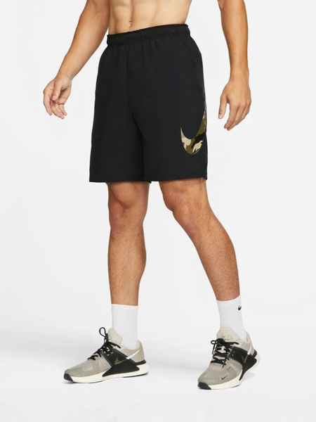 Quần Ngắn NK Flex Woven Training Big Swoosh Camo Shorts