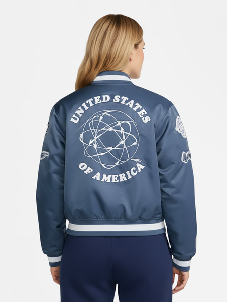 Áo Khoác NK Women's USA Dugout Breaking Satin Jacket