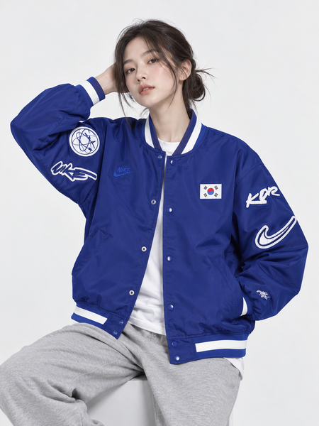 Áo Khoác NK Women's KOR Dugout Breaking Satin Jacket