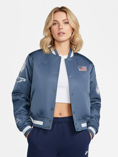 Áo Khoác NK Women's USA Dugout Breaking Satin Jacket