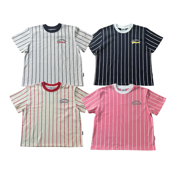 [NEW ARRIVAL] Áo Thun Boxy Cotton Sọc Bóng Chày 