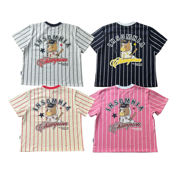 [NEW ARRIVAL] Áo Thun Boxy Cotton Sọc Bóng Chày 