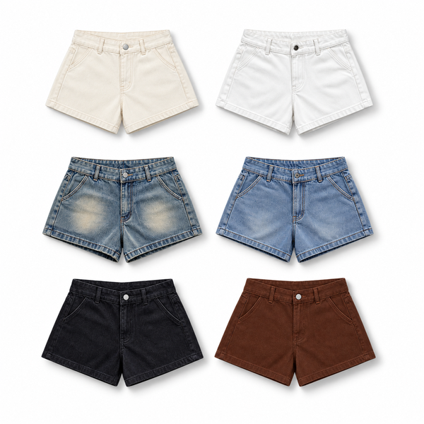 [NEW ARRIVAL] Quần Short Jean Nữ Denim Mood Cạp Trễ INSOMNIA - PS034