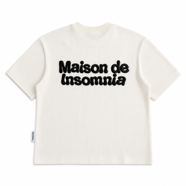 [NEW ARRIVAL] Áo Thun Waffle Cotton In Phồng Maison De Insomnia Form Boxy Unisex - TS079