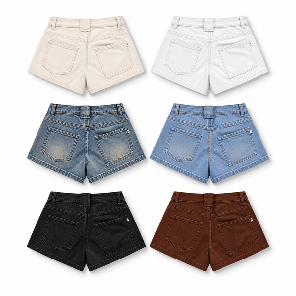 [NEW ARRIVAL] Quần Short Jean Nữ Denim Mood Cạp Trễ INSOMNIA - PS034