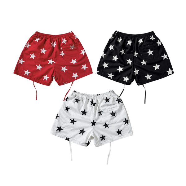 [NEW ARRIVAL] Quần Short Gió Nhăn Họa Tiết Ngôi Sao INSOMNIA 08 Form Ống Rộng Unisex - PS030