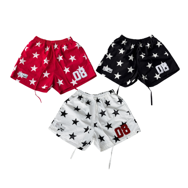 [NEW ARRIVAL] Quần Short Gió Nhăn Họa Tiết Ngôi Sao INSOMNIA 08 Form Ống Rộng Unisex - PS030