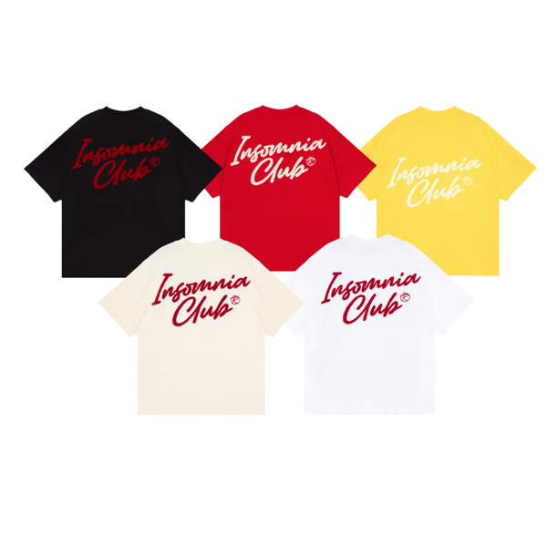 Áo Thun Boxy 280GSM Thêu Xù Ver 2 INSOMNIA Unisex Local Brand - TS029