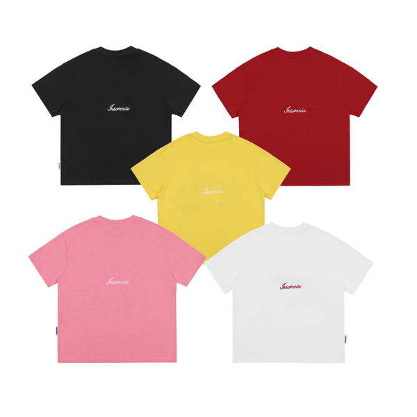 Áo Thun Boxy 280GSM Thêu Len INSOMNIA Community Unisex - TS041