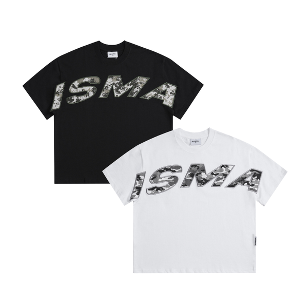 Áo Thun Boxy 280GSM Thêu Camo ISMA Unisex Local Brand - TS044