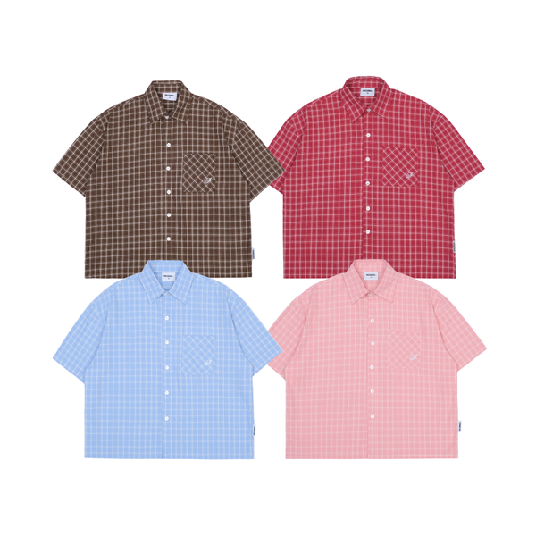 Áo Sơ Mi Caro Thêu Form Boxy Nam Nữ Unisex INSOMNIA - TS056