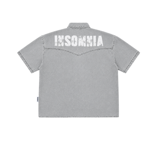 [NEW ARRIVAL] Áo Sơ Mi Denim Wash Form Boxy INSOMNIA CLUB - TS070