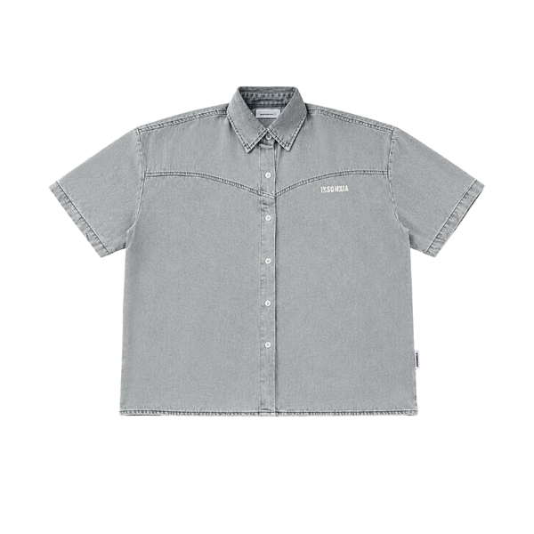 [NEW ARRIVAL] Áo Sơ Mi Denim Wash Form Boxy INSOMNIA CLUB - TS070