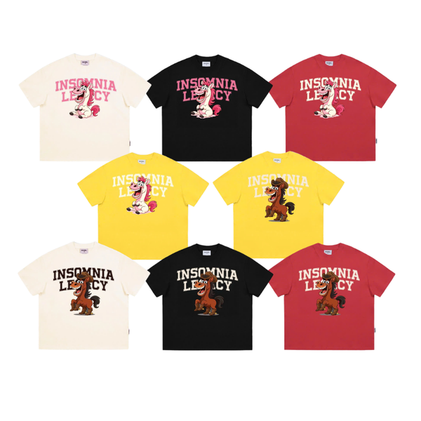 [NEW ARRIVAL] Áo Thun Boxy INSOMNIA LEGACY In Bính Ngọ Cotton Premium  - TS071