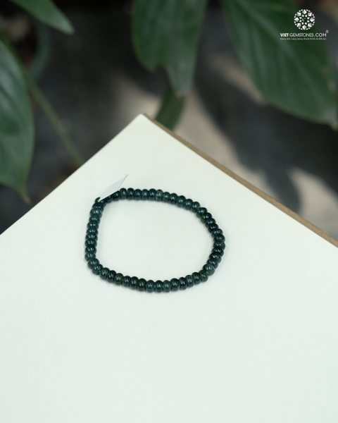 Vòng Tay Đồng Điếu Cẩm Thạch Lam Ngọc