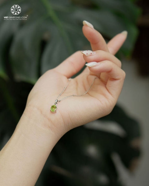 Mặt Dây Chuyền Đá Peridot (chưa kèm dây đeo) 02
