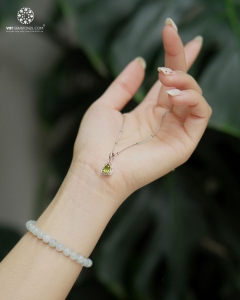 Mặt Dây Chuyền Đá Peridot (chưa kèm dây đeo) 03