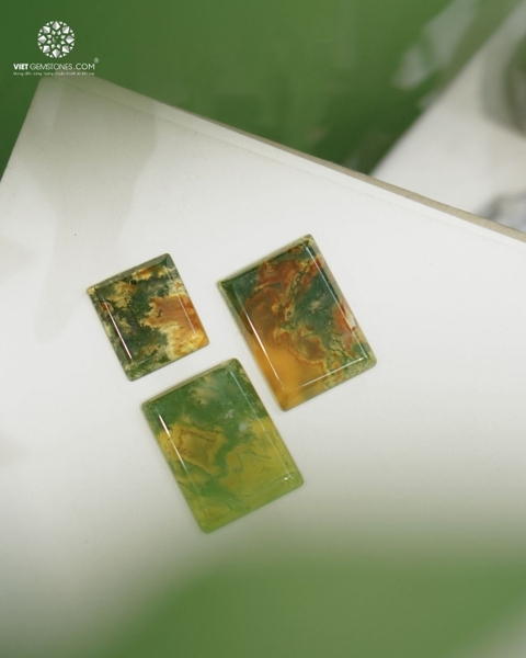 Vô Sự Bài Băng Ngọc Thuỷ Tảo - Moss Agate