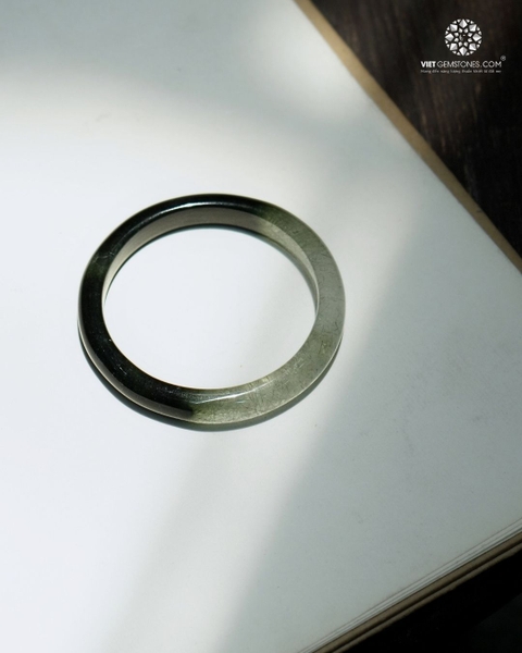 Vòng Nguyên Khối Thạch Anh Tóc Xanh