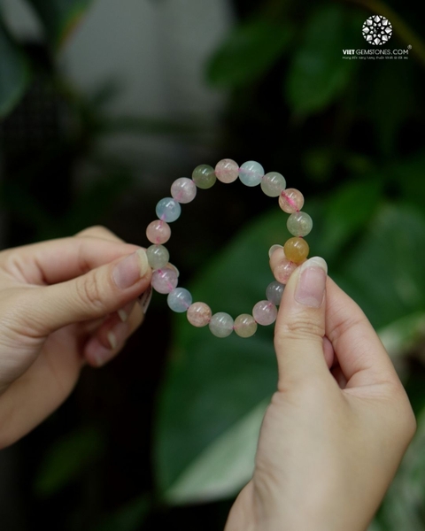 Vòng Tay Đá Beryl Đa Sắc