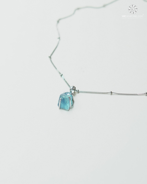 Mặt Dây Chuyền Đá Thô Hải Lam Ngọc - Aquamarine