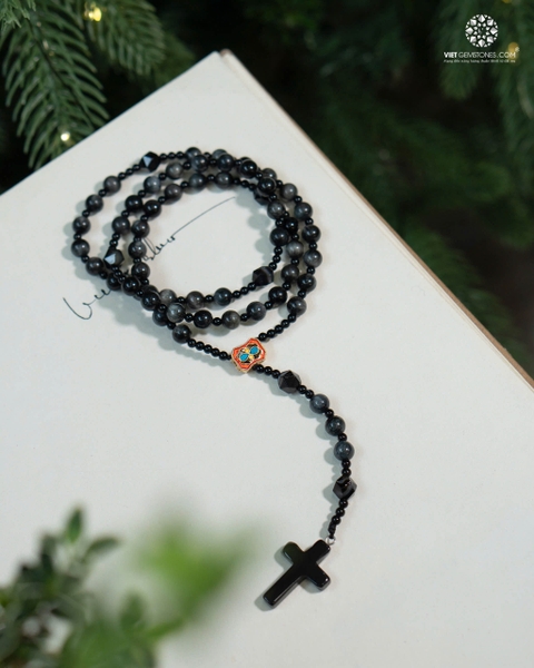 Tràng Hạt Mân Côi 50 Kinh Mắt Chim Ưng 06mm