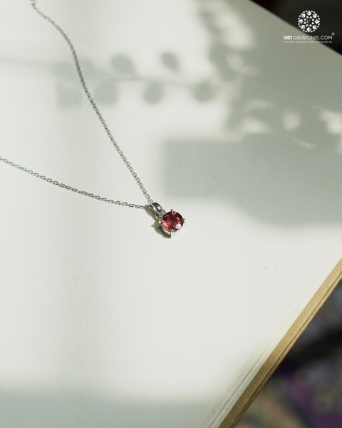 Mặt Dây Chuyền Tourmaline Hồng (chưa kèm dây đeo)