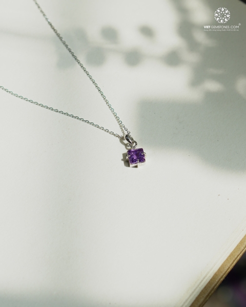 Mặt Dây Chuyền Thạch Anh Tím - Amethyst (chưa kèm dây đeo)