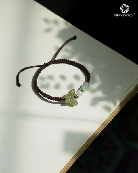 Vòng Tay Mala Hồ Điệp Ngọc Hoà Điền